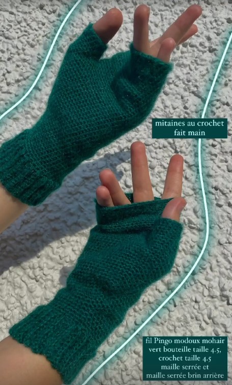 Pochette crochet faite main