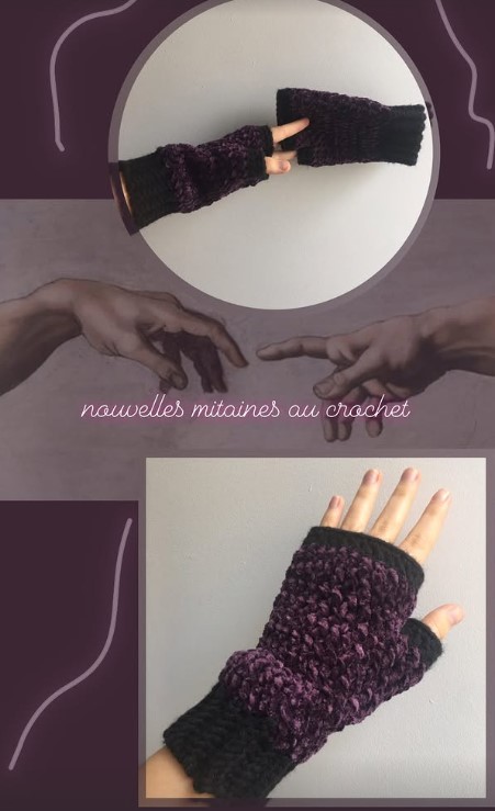 Sac crochet écru fait main